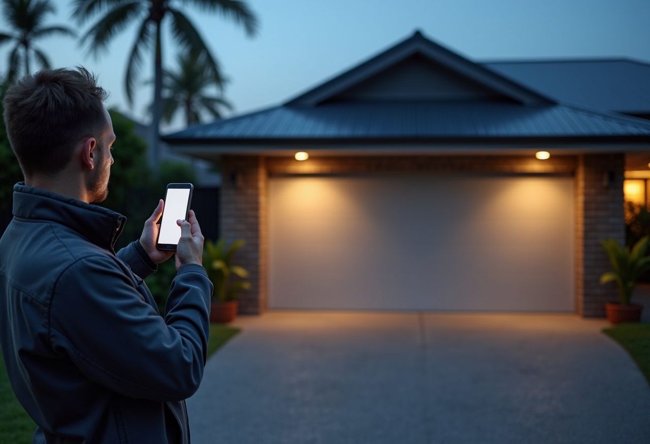 Garage door technician at work in Molendinar